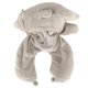 Convertible Kids Travel Pillow 2-in-1 Teddy Bear Neck Pillow, Grey