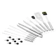Leopold Vienna BBQ Kit 18-Piece Grill Accessories Set LV01070, Silver