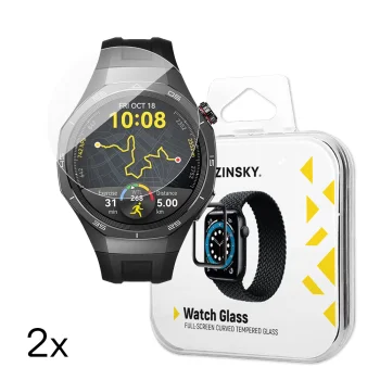 Wozinsky Full Glue Tempered Glass for Huawei Watch GT 5 / 5 Pro / 4 / 4 Pro / 3 / 3 Pro 46mm (2 Pcs)