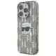 Karl Lagerfeld iPhone 16 Pro Case IML Karl Head Electroplated, Black