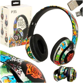 P35 Wireless Over-Ear Gaming Headphones with Bluetooth and RGB 200mAh