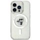 Karl Lagerfeld iPhone 15 Pro Case Karl&Choupette Glitter MagSafe, Transparent