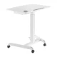 Maclean MC-903W Ergonomic Laptop Desk with Adjustable Height, White