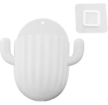 Wall-Mounted Organizer for Toothbrushes and Brushes DA129, White