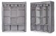 Large Fabric Wardrobe with Shelves and Hanging Rail Clothes Organizer ModernHome