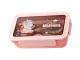 Lunch Box with Compartments and Cutlery, 1L, Pink