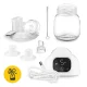 4Fizjo LITE Single Electric Breast Pump, White/Pink