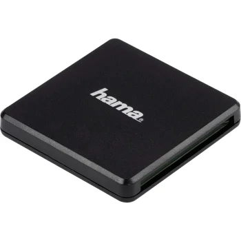 Hama 124022 USB 3.0 Memory Card Reader SD/MicroSD/CF, Black