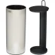 Joseph Joseph EasyStore Luxe Concealed Toilet Roll Holder, Silver / Anthracite