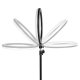 Glow 10\" riņķa lampa ar statīvu 10W, melna