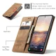 Samsung Galaxy A54 (SM-A546) CASEME Wallet Magnetic Leather Case Cover, Coffee