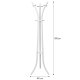 ModernHome Standing Coat Rack with 9 Hooks, White