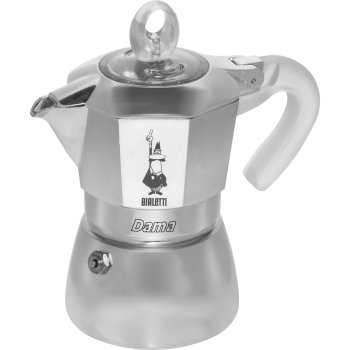 Bialetti Dama Pure Ice 3-Cup Espresso Maker Silver