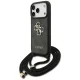 Guess 4G Big Logo Cord Stap Crossbody Phone Case Cover iPhone 17 Pro - Black