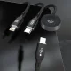 Dudao A12Max+ 3in1 Charging Cable USB-C / Lightning / Apple Watch 1.2m, PD 100W