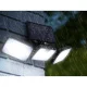 Izoxis 00024889 180 LED Solar Lamp with Motion and Dusk Sensor, Black
