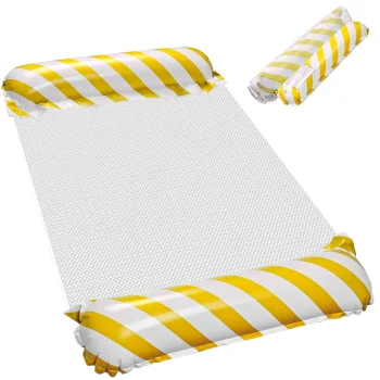 Inflatable Beach Mattress / Water Hammock, Yellow