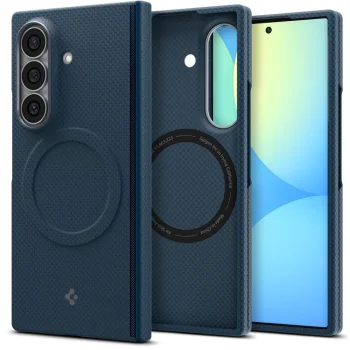 Spigen AirSkin Aramid MagFit Case for Samsung Galaxy Z Fold 8 Ultra - Navy Blue