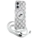 Karl Lagerfeld iPhone 16 Case IML Crossbody Monogram Karl & Choupette, Clear