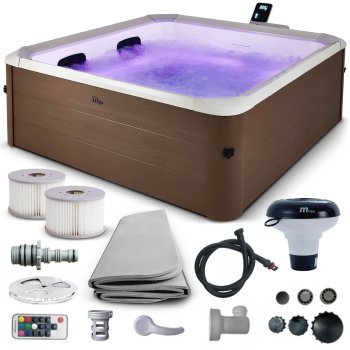 Mspa Amber All-Year 6-Person Hydromassage Spa with LED and Wi-Fi
