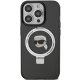 Karl Lagerfeld iPhone 15 Pro Case Ring Stand Karl Head MagSafe, Black