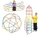Kruzzel 00022408 Straw Constructor Set, 408 Pieces