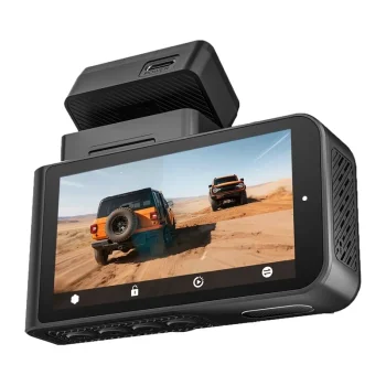 WOLFBOX X3 Dash Cam 2.5K + 1080p, 5.8 GHz Wi-Fi, GPS