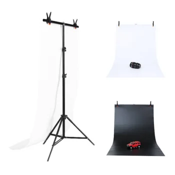 Puluz DCA0976 Photo Studio Background Support 70x200cm + 2 Backdrops