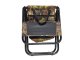 Fishing chair with backrest and thermal bag, green/brown
