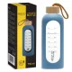 4FIZJO Glass Water Bottle 750 ml, Blue