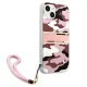Guess Camo Strap Case for iPhone 13 mini Pink