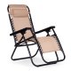 Zero Gravity Garden Lounger Chair MultiGarden, Adjustable Recliner, Beige