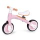 Bērnu balansa velosipēds 3in1 ECOTOYS ar pedāļiem un papildu riteņiem, rozā