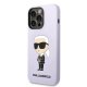 Apple iPhone 14 Pro 6.1\" Karl Lagerfeld Silicone Ikonik Case Cover (KLHCP14LSNIKBCU), Purple
