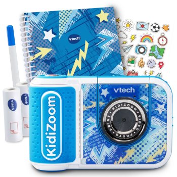 VTech Kidizoom Print Cam Children's Camera with Printer, Blue