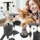 Cat Scratching Post with Bed, 6 Levels, 141 cm
