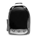 Pet carrier backpack with front window for cat or small dog, black