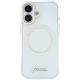 Guess IML Script Metal MagSafe Phone Case Cover iPhone 17 - Transparent