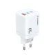 Wozinsky CGWCW 65W GaN Wall Charger USB-A / 2 x USB-C - White