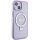 Guess iPhone 15 Plus / 14 Plus Case Ring Stand Script Glitter MagSafe, Purple