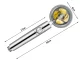 Shower Head with Turbine and Replaceable Filter