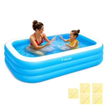 Trizand Inflatable Pool 185x130x50 cm, Blue