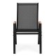 MultiGarden Garden Chair Set, 4 pcs, Black