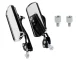 Aluminum Motorcycle Mirrors with M10 Mount and M8 Adapter, 2 pcs, Black