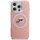 Karl Lagerfeld IML Glitter Karl & Choupette MagSafe Case for iPhone 16 Pro Max, Pink