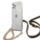 Guess 4G Gold Chain Case for iPhone 12 / 12 Pro Clear
