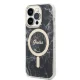 Apple iPhone 14 Pro Max 6.7\'\' Guess Marble MagSafe Case Cover + Charger (GUBPP14XHMEACSK), Black