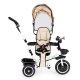 ECOTOYS 3-in-1 Kids Tricycle with 360° Rotating Seat, Beige
