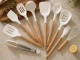 Silicone Kitchen Utensil Set, 11 Pieces, White