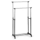 Massido 686100 standing clothes rack, adjustable, black-silver